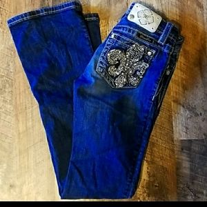 Girls miss me boot cut jeans